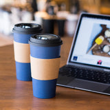 Glowcoast Disposable Coffee Cups With Lids - 20 oz To Go Coffee Cup (80 Pack). Large Travel Cups Hold Shape With Hot and Cold Drinks, No Leaks! Paper Cups with Insulated Sleeves Protect Fingers!