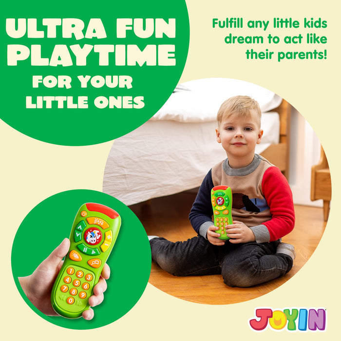 JOYIN Baby Toy Phone, Remote and Smartphone with Music, Fun Learning Musical Toys for Babies, Kids, Boys or Girls, Holiday Stocking Stuffers, Birthday and Kids Christmas Toys Gifts