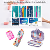 Pill Organizer Medicine Labels Travel Daily Pill Container Lables Medication Organizer Stickers Pill Organizer Lables Travel Pill Case Stickers 3 Sizes(700 Stickers)