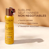 L'Oreal Paris Sublime Bronze Self Tanning Mist, Medium to Natural Spray Tan, 4.6 oz