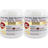 Colonial Dames Concentrated Vitamin E Moisturizing Cream 42,000 I.U. for Hydrating & Moisturizing Chapped Dry Skin & Fine Lines (Pack of Two).