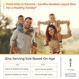 Liquid Zinc for Kids and Toddlers | 4 Oz Ionic Zinc Drops Sulphate Supplements, Large Glass Bottle | Easy to Take, Water Soluble | Unflavored, Made in USA