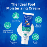 Dermal Therapy Heel Care Cream - Deeply Moisturizes & Repairs with Intensive Cracked Heel Cream - 25% Urea, 6% AHA & Silk Amino Acids for Soft Skin - Fast Results & Non-Greasy Formula - 8 oz / 240 ml