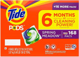 Tide Pods Liquid Laundry Detergent Pacs, Spring Meadow, 42 Count (Pack of 4)