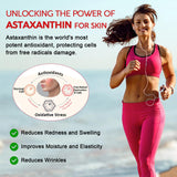 Astaxanthin Supplements 24mg, 5 Month Supply - Coconut MCT Oil, Fresh Microalgae Source w/Grape Seed Oil, Ashwagandha - Antioxidants for Healthy Skin, Eyes, Joints, Non-GMO & Gluten Free, 150 Softgels