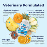 Glandex Dog Fiber Supplement Powder for Anal Glands with Pumpkin, Digestive Enzymes & Probiotics - Vet Recommended Healthy Bowels and Digestion - Boot The Scoot (Pork Liver, 2.5oz Powder)