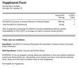 Delta Nutrition Curcumin+ w/NovaSOL Liquid Micelle Technology - 185x More Bioavailable Than 95% Standardized Native Curcumin - 60mg per Serving