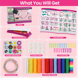 IQKidz Friendship Bracelet Making Kit - Make Bracelets Craft Toys for Girls Age 8-12 yrs, Cool Birthday Gifts for 6 7 9 10 11 Years Old Kids, Christmas Gift Set