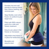 Bed Buddy Back Wrap Heat Pad - Microwaveable - Microwave Heating Pad and Cold Pack for Back Pain, Neck Pain, Muscle Pain