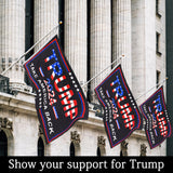 Trump 2024 Flag, 3x5 Feet Trump Flag Take America Back & Trump 2024 The Rules Have Changed,Trump Flag with Brass Buttonhole 100D Polyester Yarn UV protection Fade Resistant for Indoor Outdoor