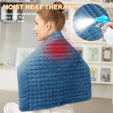 Heating Pad-Electric Heating Pads for Back,Neck,Abdomen,Moist Heated Pad for Shoulder,Knee,Hot Pad for Pain Relieve,Dry&Moist Heat & Auto Shut Off(Blue, 20''×24'')