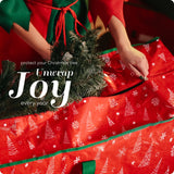 Handy Laundry Christmas Tree Storage Bag - Stores 9 Foot Artificial Xmas Holiday Tree, Durable Waterproof Material, Zippered Bag, Carry Handles. Protects Against Dust, Insects and Moisture.