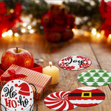 8 Pcs Christmas Diamond Art Coasters Kits with Holder DIY Christmas Diamond Art Coaster for Adults Diamond Kits Supplies for Christmas