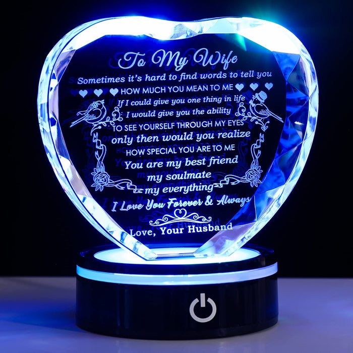 YWHL Gifts for Wife I Love You Gift Idea for Wedding Anniversary & Birthday