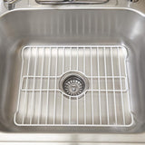 BETTER HOUSEWARE Sink Protector Prevents Scratches Sink Rack for Bottom of Sink White Sink Mat Sink Protectors for Kitchen Sink Metal 16x12.3x1