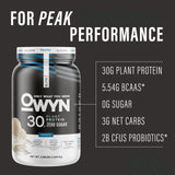 OWYN Only What You Need Pro Elite Vegan 30g Plant-Based High Protein Powder, Zero Sugar (Vanilla, 2.9 lbs)