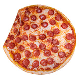 QiyI Pizza Blanket 2.0 Double Sided for Adult and Kids, Giant Food Throw Blanket Funny Thanksgiving Gifts, Christmas Novelty Gift Round Taco Blanket, Warm Soft Tortilla Blanket 72" in Diameter, Red