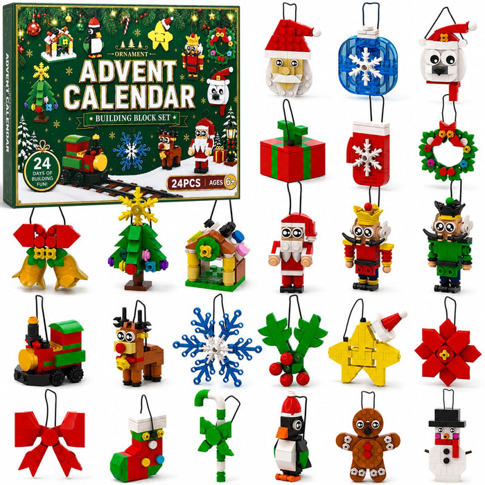 Celltestria Advent Calendar 2026 Christmas Building Ornament Toys for Kids
