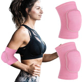 COMNICO Arm Brace Pads Elbow Protector Strap Breathable Anti-Collision Sponge Tendonitis Fitness Volleyball Basketball Tennis Golfers Knee Support Band for Kids Men Women Elderly