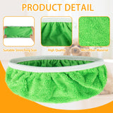 Unoutur Reusable Dry Sweeping Cloths Microfiber Wet Mop Pads Compatible with Swiffer Sweeper Mop Replacement Sweeping Mopping pad Refills for Hardwood Surface Floor Cleaning (10PCS)