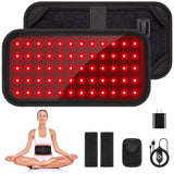 LED Red Light Therapy Pad 660nm Red Light and 850nm Near Infrared Light with Timer Device and Brightness Setting for Joint Muscle Pain Relief Assisted Fitness