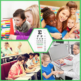 Snellen Eye Chart, Eye Charts for Eye Exams 20 Feet 22×11 Inches, Low Vision Eye Test Charts for Wall Décor Kids Gifts