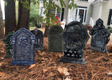 Halloween Tombstone Decorations Gravestone Decor for Graveyard Headstone Yard Signs Outdoor Lawn Yard Garden Decorations Halloween Yard Stakes - 6PCS