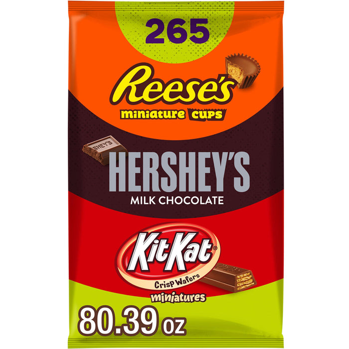 Hershey's Assorted Chocolate Halloween Candy Bulk Variety Pack, 80 oz