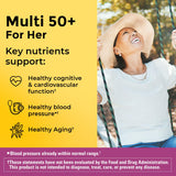 Nature Made Multivitamin For Her 50+ with No Iron, Womens Multivitamin for Daily Nutritional Support, Multivitamin for Women, 90 Tablets, 90 Day Supply