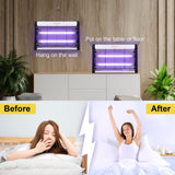 2 Pack Electric Bug Zapper, 20W 2800V Powerful Fly Insect Gnat Traps Fly Killers Catcher Repellent Mosquito UVA Light Electric Zapper for Indoor Home, 4 Extra Replacement Bulbs