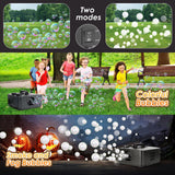 blessny 2-in-1 Fog Bubble Machine, Smoke Bubble Maker for Stage Halloween Christmas Birthday Party Wedding, 8000+ Fog Filled Bubble Per Minute, 250W (Black)