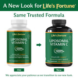 Life's Fortune Liposomal Vitamin C 2100 mg, Fast Acting Absorption, Higher Bioavailability Supporting Immune System, High Antioxidant Supplement Formula – Collagen Booster – 180 Capsules