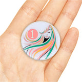 1 Year Sobriety Coin | A Sober Woman Triplate AA Chip | Glow in The Dark Anniversary Token Recovery Gift for Women