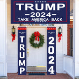 Ouraqto Trump 2024 Flag Yard Signs Trump Banner Trump Merchandise Take America Back Garden Flag Donald Trump MAGA for Outside Outdoor Decorative