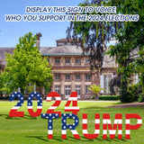 9Pcs Trump 2024 Yard Sign Yard Decorations Placard Voted for Trump Lawn Signs Triggering Signs Rally Decoration Outdoor Lawn Yard Signs 4th of July Decorations Outdoor