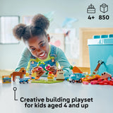 LEGO Classic Vibrant Creative Brick Box, Arts & Crafts Sensory Toy for Kids, Creative Building Set with a Unicorn, Skateboard, Guitar, Plane & More, Birthday Gift for 4 Year Old Girls and Boys, 11038