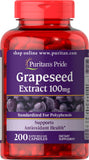 Puritan's Pride Grapeseed Extract 100 Mg, 200 Count