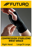 FUTURO Compression Stabilizing Wrist Brace, Breathable, Large/X-Large