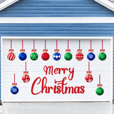 90shine 31PCS Christmas Garage Door Decorations Magnets - Merry Xmas Ball Holiday Refrigerator Fridge Kitchen Decor(Red, Blue, Green)