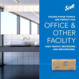 Scott® Multifold Paper Towels (03650), with Absorbency Pockets™, 9.2" x 9.4" sheets, White, Compact Case for Easy Storage (250 Sheets/Pack, 12 Packs/Case, 3,000 Sheets/Case)