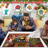 Puzzle Advent Calendar 2024 Christmas for Adult Kids,1008 Pieces Santa Workshop Jigsaw Puzzle,24 Days Christmas Countdown Advent Calendar Puzzle Home Decor Gifts for Teens Boys Girls,27.6 in x 19.7 in