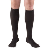 Truform Compression Socks, 15-20 mmHg, Men's Dress Socks, Knee High Over Calf Length, Black, X-Large