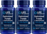 Life Extension Optimized Folate 1700 mcg DFE, 100 vegetarian tablets (Pack of 3)