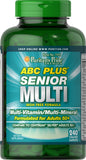 Puritan's Pride Abc Plus Senior Multivitamin Multi-mineral Formula Caplets, 240 Count