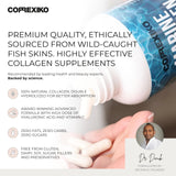 CORREXIKO Marine Collagen Supplement Pills - 2000mg Hydrolyzed Collagen Peptides per Serving with Added Hyaluronic Acid, Vitamin C & Minerals - for Hair, Skin & Nails - 360 Capsules 3 Month Supply