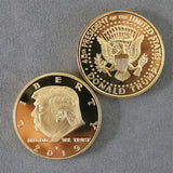 10 PACK President Donald Trump Commemorative Coins, Gold Plated Coin, Collectible Gift (10 Pack)