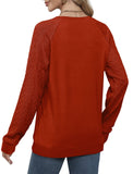 Womens Shirts Long Sleeve Pullover Sweatshirts Red Sweaters Christmas Trendy 2023 L