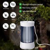 Phosooy 2 Packs Indoor Electric Bug Zapper with Fan, 2-in-1 Plug-in 1500V High Voltage Mosquitoes Killer with Hanger, Small Fly Insects Lamp Trap Catching Moth Gnat Fruit Flies, White & Black