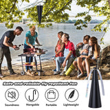 Outdoor Fly Fans for Tables, USB & Batteries Mute Fly Repellent Fan Fly Spinner Table Top, Food Bug Fans to Keep Flies Away for Picnic, Barbeque, Party, Patio