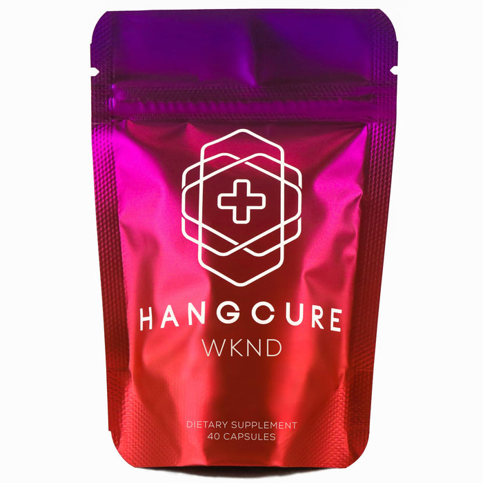 Hangcure WKND, Liver Detox Supplement & Social Essentials, Contains Cysteine, Rosemary Leaf, B-Vitamins, L-Theanine (40 Capsules)